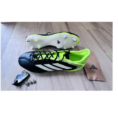adidas Copa Men's Soccer Cleats Up Metal Studs Black Green White - size 11