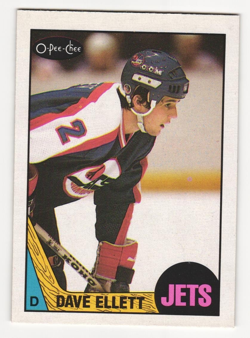 1987-88 O-Pee-Chee Dave Ellett #35 Jets