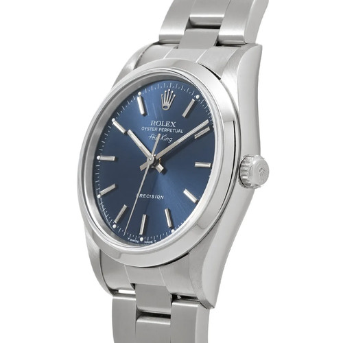 Rolex Air-King 1998 14000 Automatic 34mm Blue Dial #WW983 - Afbeelding 2 van 6