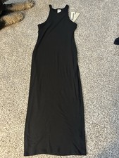 No Boundaries Long Ribbed Black Dress