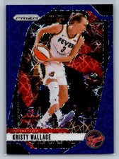 Kristy Wallace 2024 Panini Prizm WNBA #133 Blue Velocity Prizms Indiana Fever