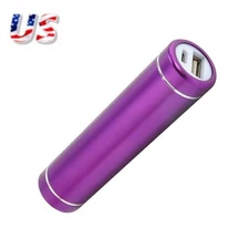 DC 5V Mini Purple 5V USB Power Bank DIY Case Charger Box Kit For 18650 Battery e