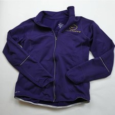 women's Nike Livestrong full zip track jacket, dri-fit, purple, medium