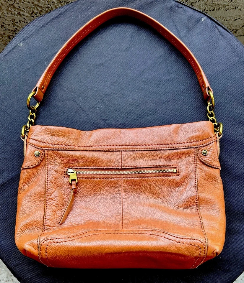 The Sak Collective Soft Honey Leather Single Handle Hobo Shoulder Bag with Charm - Image 3 of 4