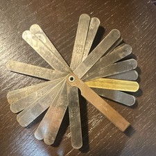 Vintage Feeler Gauge Set SAE Metric Thickness Measuring Tool Made in USA