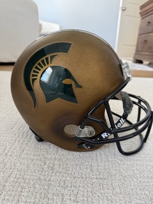 bronze football helmet replicas Riddell Michigan State Spartans Helmet Replica Football