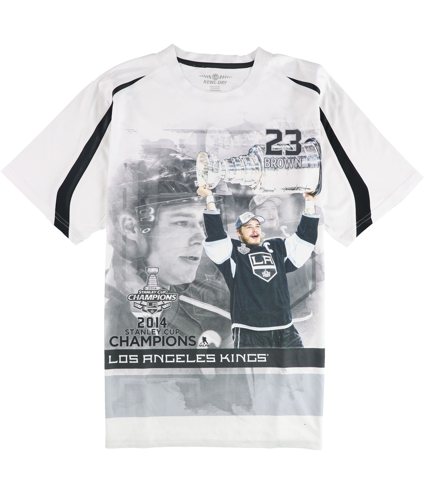 Мужская футболка Level Wear с изображением Кубка Стэнли LA Kings 2014, разноцветная, XL