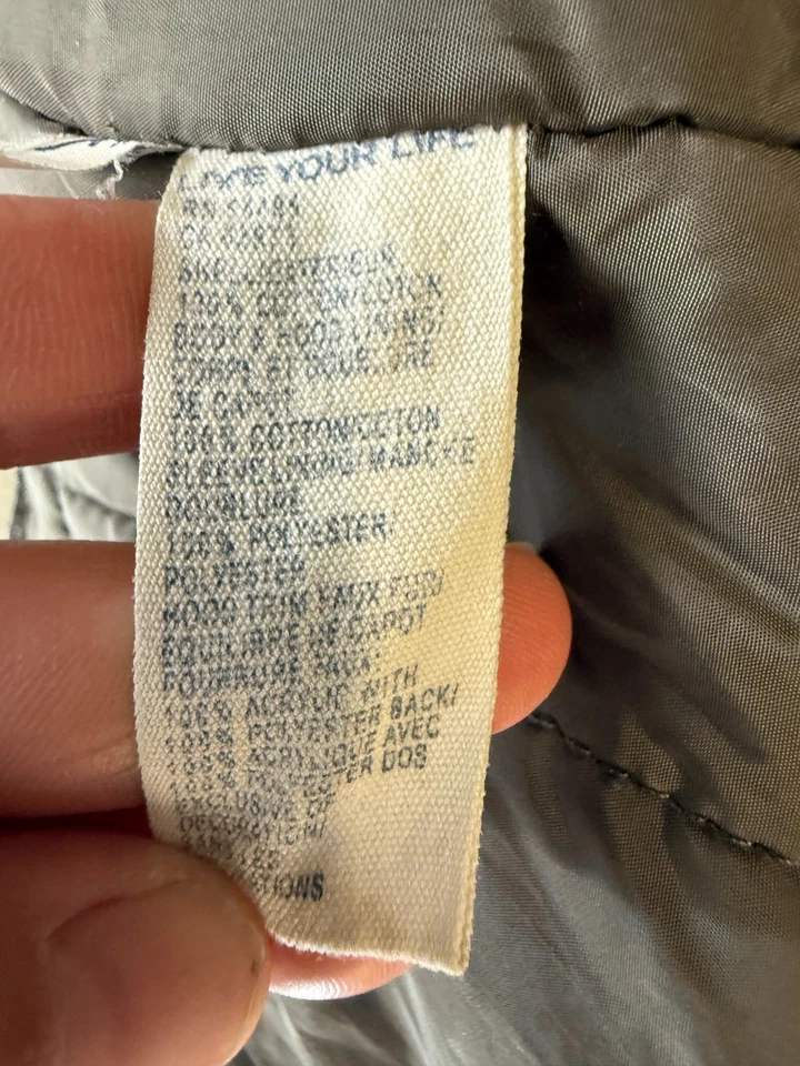 Chaqueta American Eagle Para Hombres XS Parka Militar Abrigo de Invierno Forrado a Cuadros de Piel Foto 4 de 4