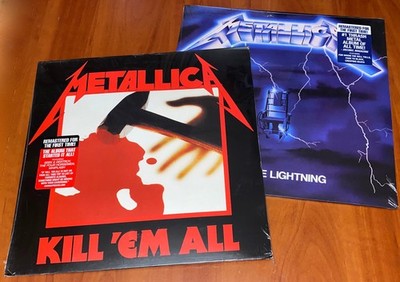 METALLICA 2x LP VINYL Lot KILL EM ALL RIDE THE LIGHTNING *EU* PRESSINGS 2016 New