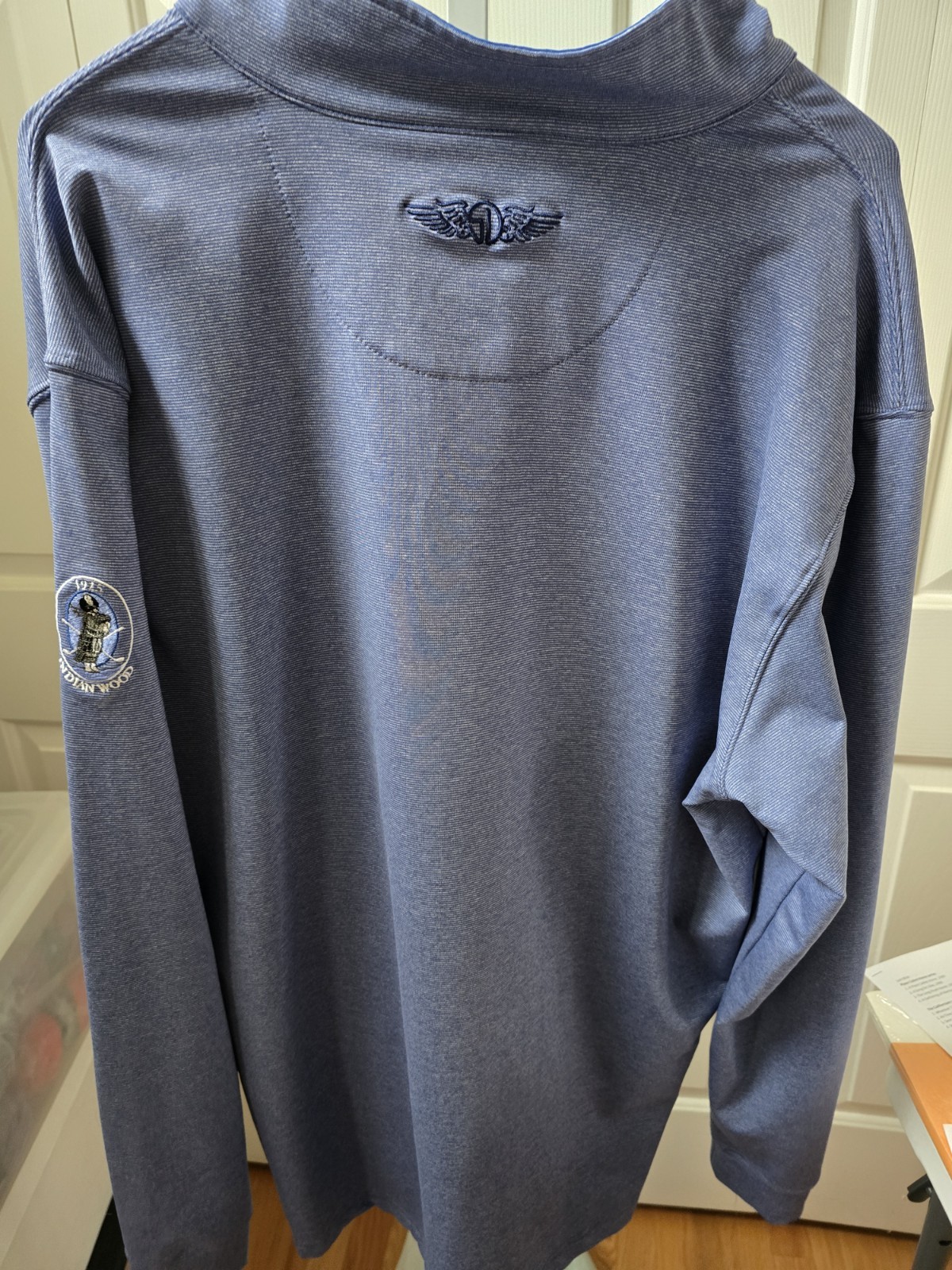 Straight Down Pullover Gray Quarter Zip Indianwoo… - image 2