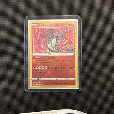 Pokémon Radiant Charizard Pokémon GO Radiant Rare Holo 160 HP 011/078 English