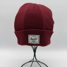 Herschel Elmer Beanie Unisex with Fold One Size Red