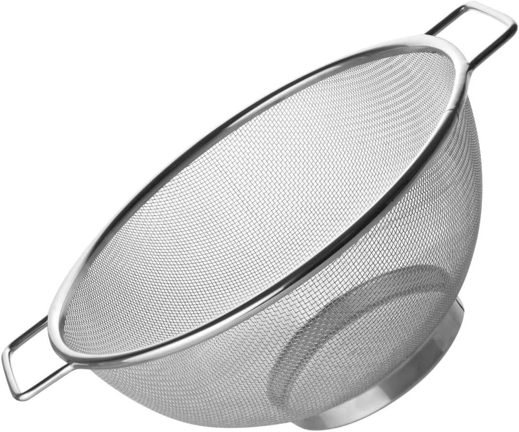 Colapasta Ø25 Cm in Acciaio Inossidabile - Rete Fine per Drenaggio Veloce - Vers
