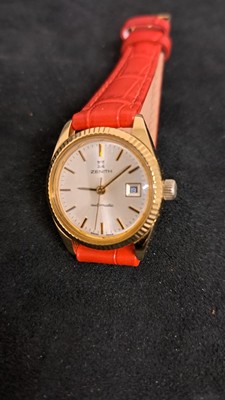 Lady Zenith Automatik 18k Gold Uhr