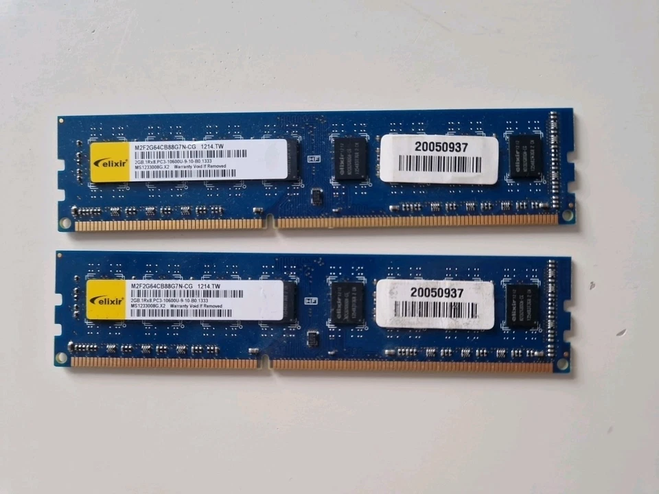 4 GB DDR3-SDRAM Elixir (M2F2G64CB88G7N-CG)  -  PC3-1333 / PC-10600  -  CL 9