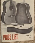 May 16, 1969 Fender Guitars Original Price List Brochure Pamphlet Not A Reprint — photo 3
