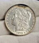 1878 CC US Morgan Dollar $1 AU+ (Cleaned, Scratch)