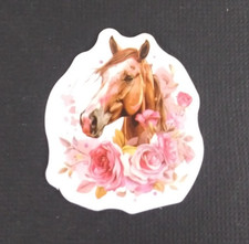 Beautiful Wild Stallion Horses Sticker 1.5" x 1.38" X