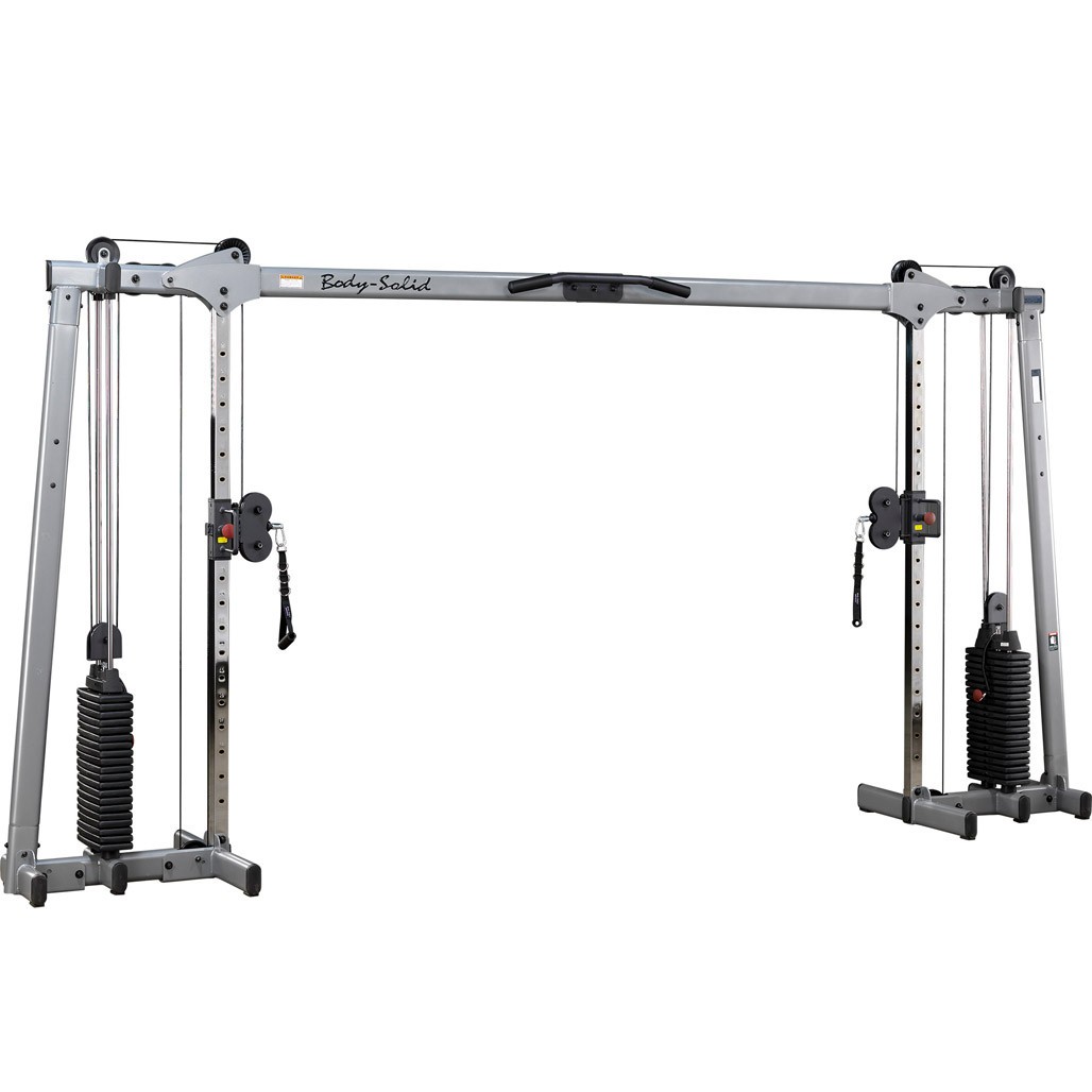 Body-Solid Deluxe Adjustable Cable Crossover Machine GDCC250B - 210 lbs
