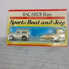 Matchbox Sports Boat and Jeep Bacardi Rum Unopened 1991