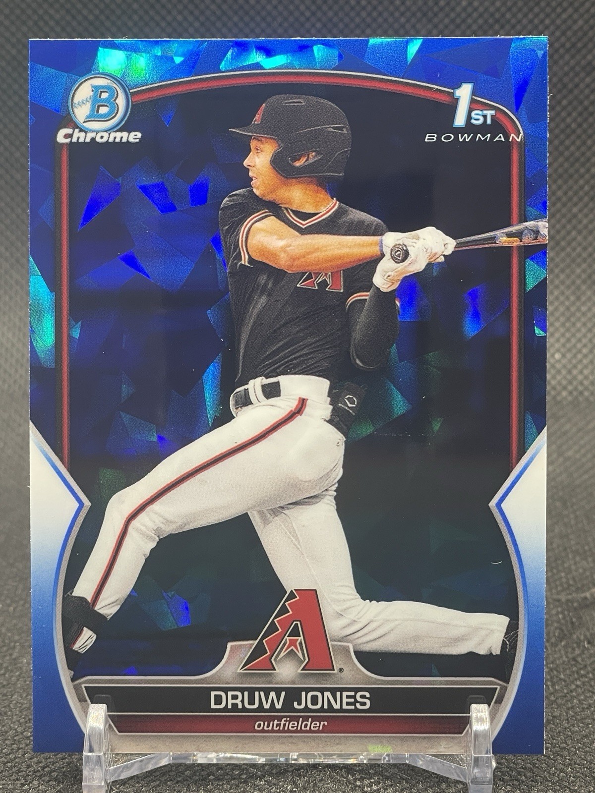 Druw Jones 2023 Bowman Chrome 1st Sapphire Refractor Prospect #BCP-25