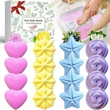 Bath Foot Bombs, Foot Soak with Bath Salt and Tea Tree Oil for Christmas.
