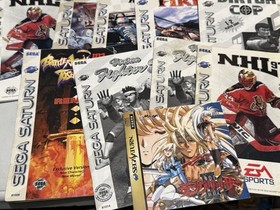BUNDLE LOT SEGA SATURN MANUALS ONLY VIRTUA COP VIRTUA FIGHTER SPORTS TOSHINDEN
