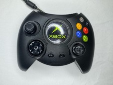 Original Xbox Duke Controller OEM Black Controller With Breakaway Cable