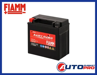 BATTERIA PER MOTO FIAMM EASY RIDER FTX14-12B 12AH 190A AGM 151x87x147mm PRONTA - Imagen 1 de 4