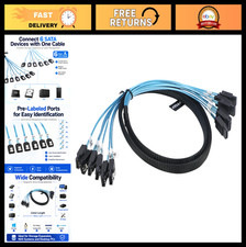 SATA 3.0 Cable 6Gbps 3.3FT, 6-Pack, 7-Pin Data Cord for HDD/SSD RAID/NAS/Server
