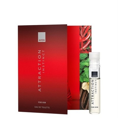 AVON Attraction Instinct f.IhnEdT Karte mit Duftprobe  **Geld zurück beim Kauf**