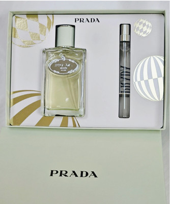Prada Les Infusion D'Iris Eau De Parfum 3.3 oz & 0.33 oz Two piece Value Set NIB