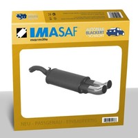 Imasaf Auspuff Sportauspuff für VW Golf II 1.8 GTI 16V 95/102KW -8/89 2X76Mm DTM