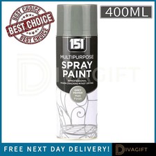 GREY PRIMER MATT FINISH SPRAY PAINT 400ML AEROSOL FOR METAL PLASTIC WOOD NEW