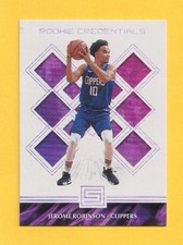 JEROME ROBINSON 2018-19 Status Rookie Credentials insert #40 Clippers Wizards BC