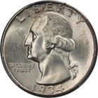 1934-P Washington Quarter Heavy Motto PCGS MS64 Great Eye Appeal Strong Strike