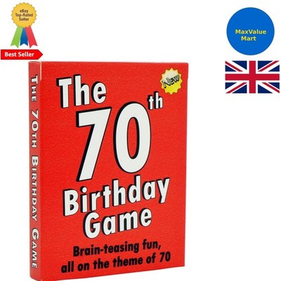 Das Spiel zum 70. Geburtstag. Die glücklichste Art, alles Gute zum 70. Geburtstag zu sagen für jeden...