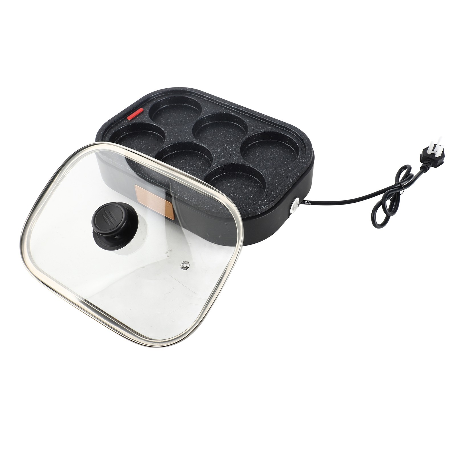 .6 Hole Egg Frying Pan Nonstick Breakfast Pot Breakfast Maker Hamburger Machine