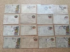 WW1 LOT OF 16 MILITARY POSTCARDS FRANCHISE FOR LIGURIA, PIEDMONT, LOMBARDI