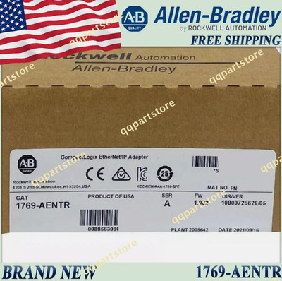 2PCS New Factory Sealed AB 1769-AENTR/A Ethernet/IP Adapter Free Ship For VIP