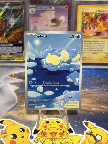Spheal 199/191 Illustration Rare Surging Sparks Pokemon Holo Near Mint