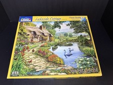 WHITE MOUNTAIN - LAKESIDE COTTAGE - 1000 piece puzzle COMPLETE