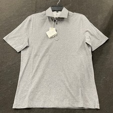BRUNELLO CUCINELLI Cotton Jersey Polo Shirt Men's Size S Gray