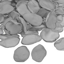 200Pcs Silk Rose Petals Artificial Flower Petals Silver Tone