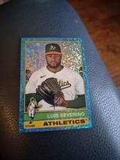 LUIS SEVERINO 2025 Topps Heritage  #442 Chrome Light Blue...