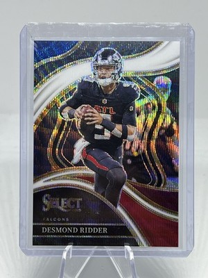 Desmond Ridder Tri-Color Prizms Club Level 2023 Panini Select /149 Falcons #275