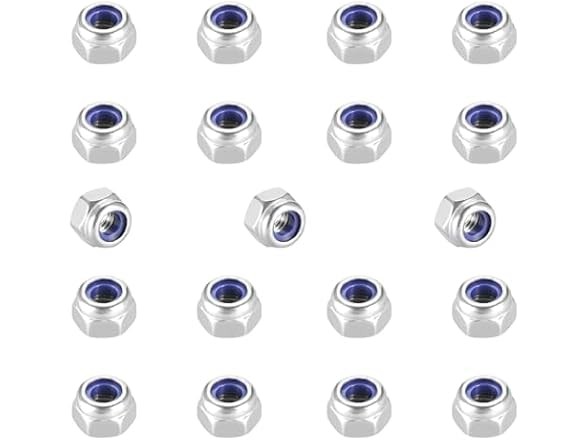 SpzcdZa 15Pieces M12-1.75mm Nylon Lock Nuts 