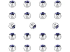 SpzcdZa 15Pieces M12-1.75mm Nylon Lock Nuts 