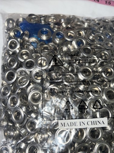 2 Boxes Of 1/4 Inch Silver Grommet, Thickened Grommets Eyelets 1/4 Inch - Picture 3 of 3