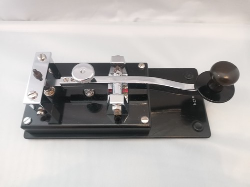 Norwegian Commercial Marine Morse Code Telegraph Hand Key N21P circa 1975 - Photo 7/10